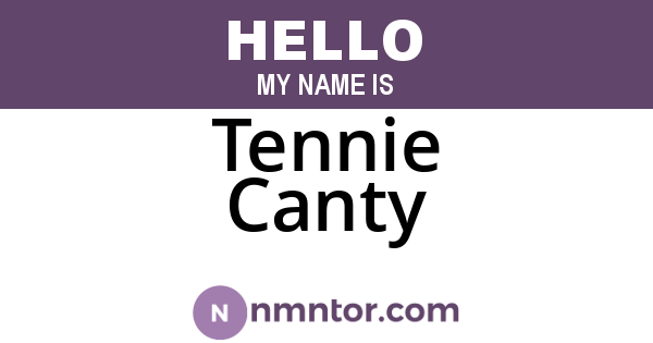 Tennie Canty