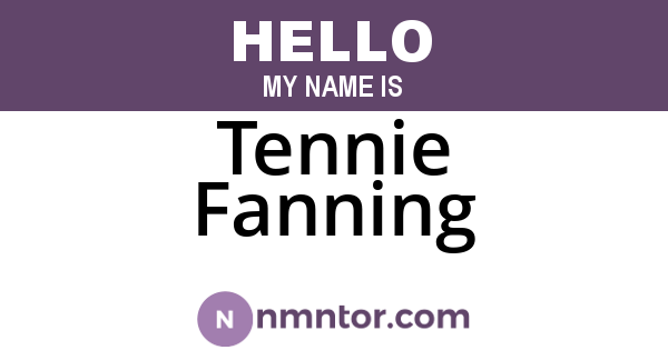 Tennie Fanning