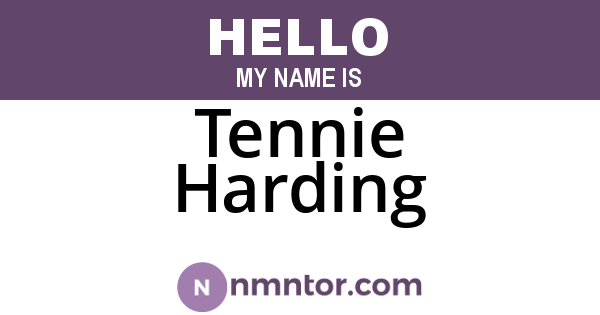 Tennie Harding