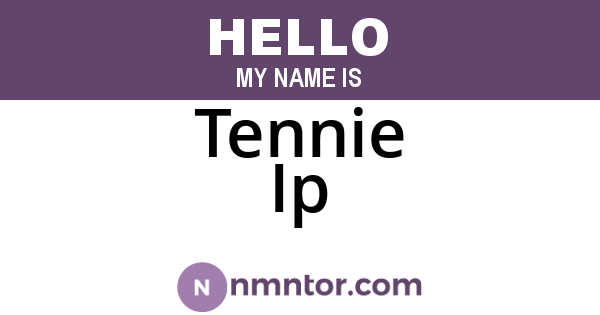 Tennie Ip