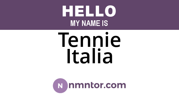 Tennie Italia