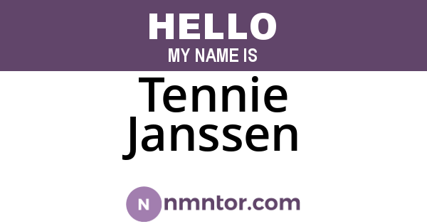 Tennie Janssen