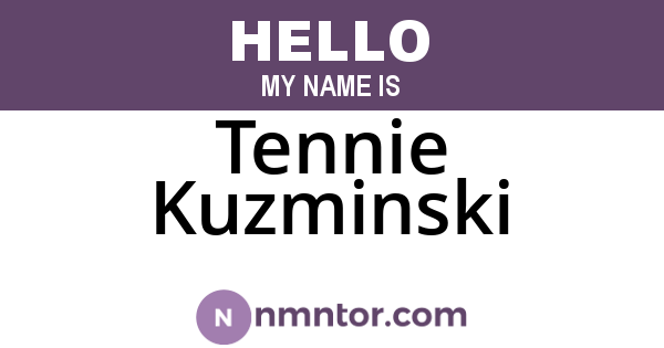 Tennie Kuzminski