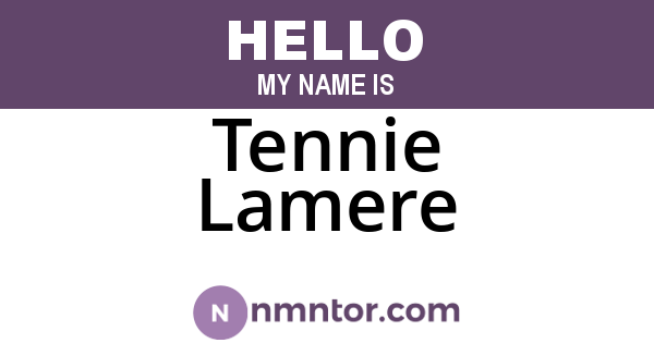 Tennie Lamere