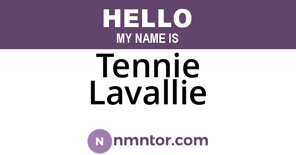 Tennie Lavallie