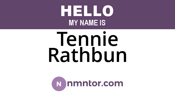 Tennie Rathbun