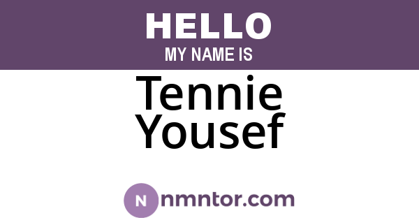 Tennie Yousef