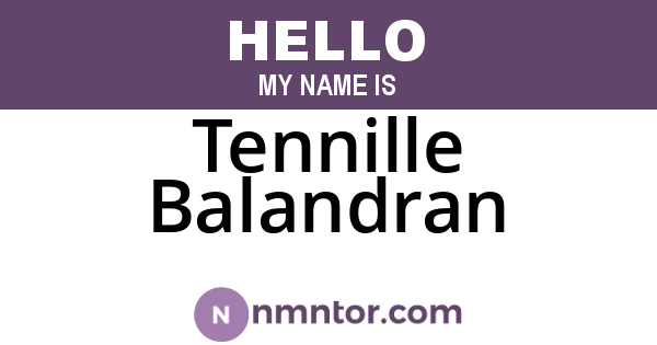 Tennille Balandran