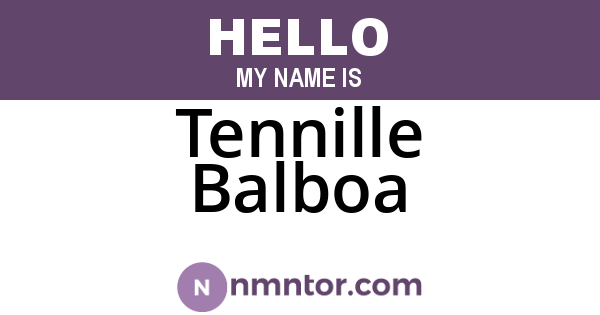 Tennille Balboa