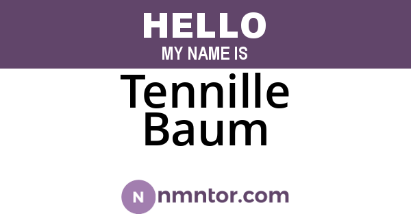Tennille Baum