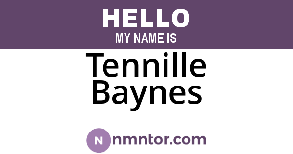 Tennille Baynes