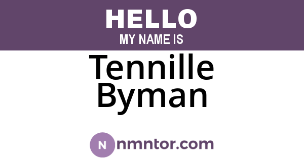 Tennille Byman