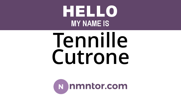Tennille Cutrone