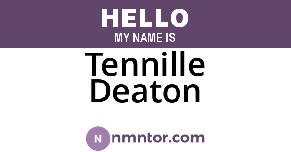 Tennille Deaton