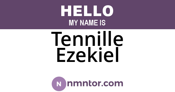 Tennille Ezekiel