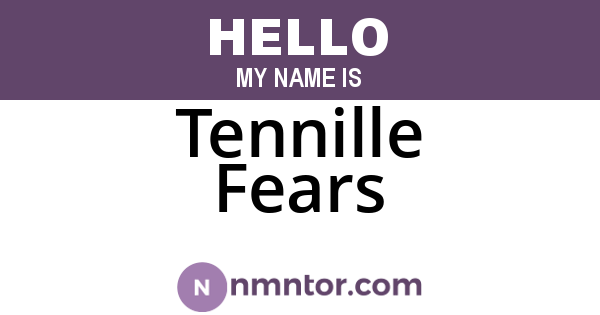 Tennille Fears