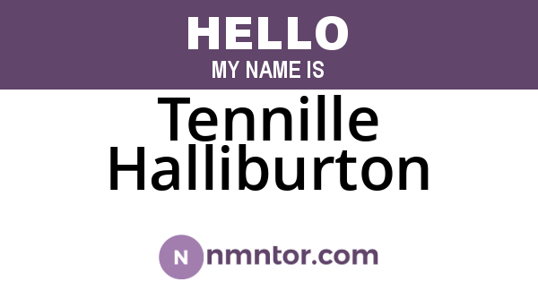 Tennille Halliburton