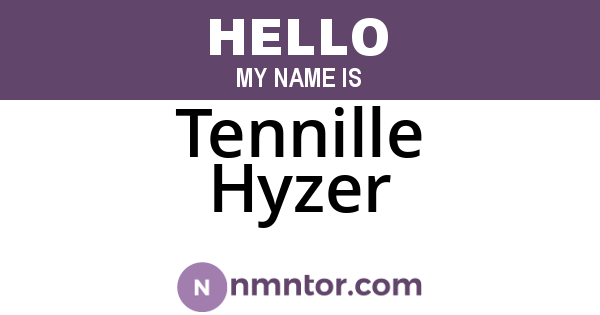 Tennille Hyzer