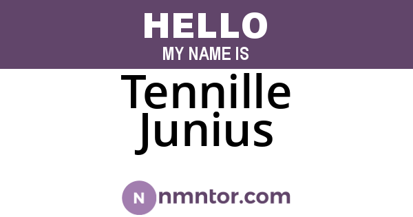 Tennille Junius