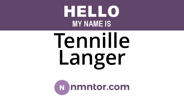 Tennille Langer