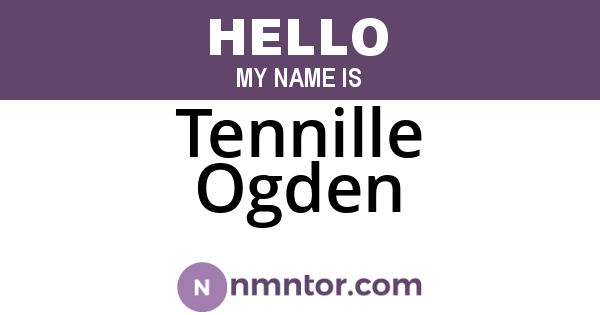 Tennille Ogden