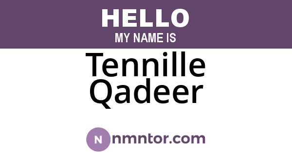 Tennille Qadeer