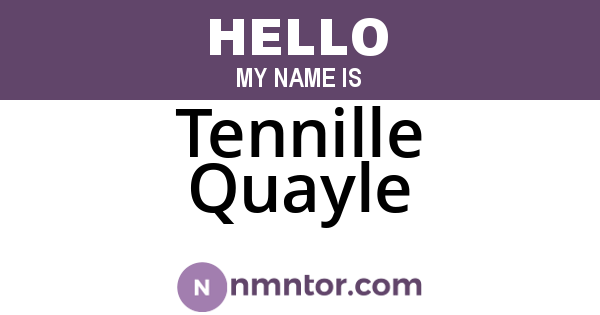 Tennille Quayle