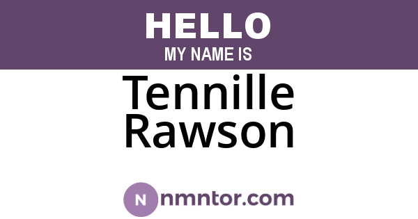 Tennille Rawson