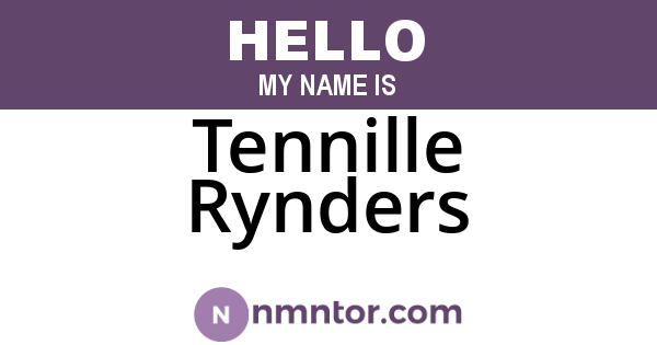 Tennille Rynders