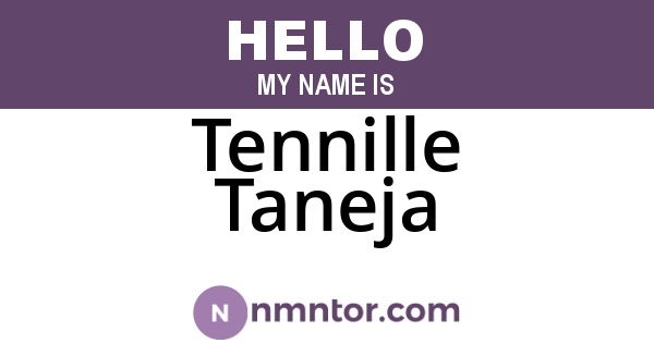 Tennille Taneja