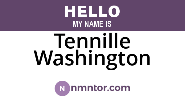 Tennille Washington