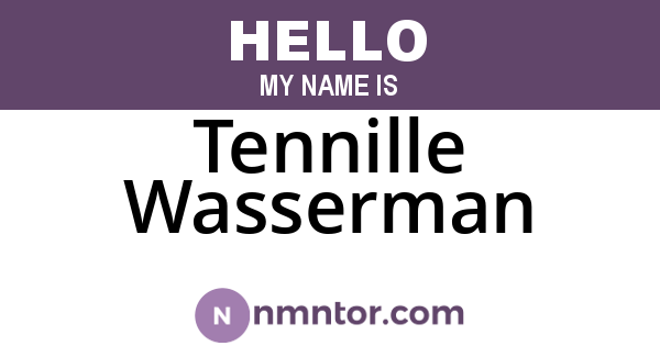 Tennille Wasserman