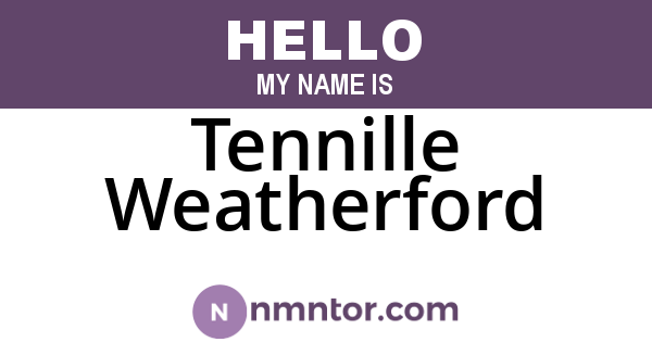 Tennille Weatherford