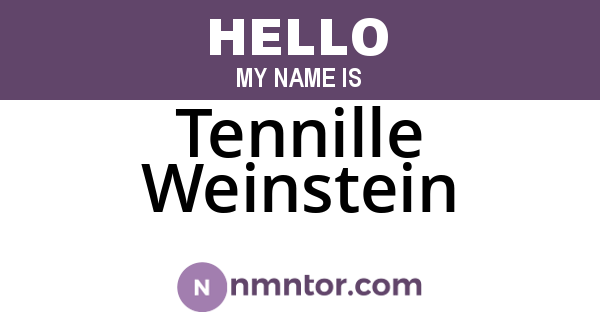 Tennille Weinstein