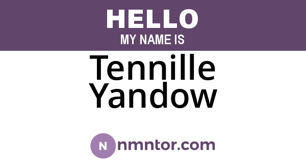 Tennille Yandow