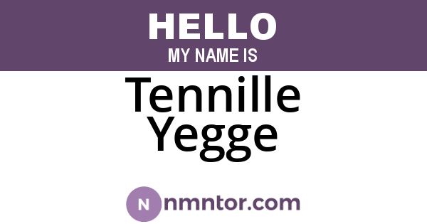 Tennille Yegge