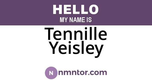 Tennille Yeisley