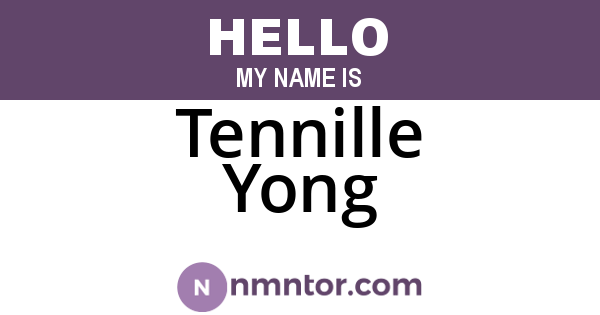 Tennille Yong
