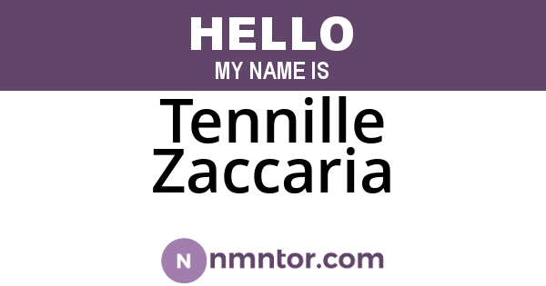 Tennille Zaccaria