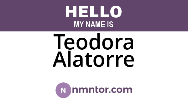 Teodora Alatorre