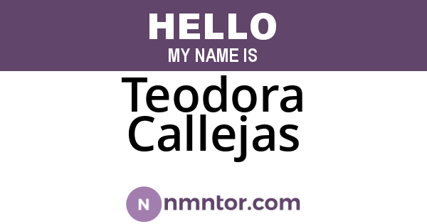 Teodora Callejas