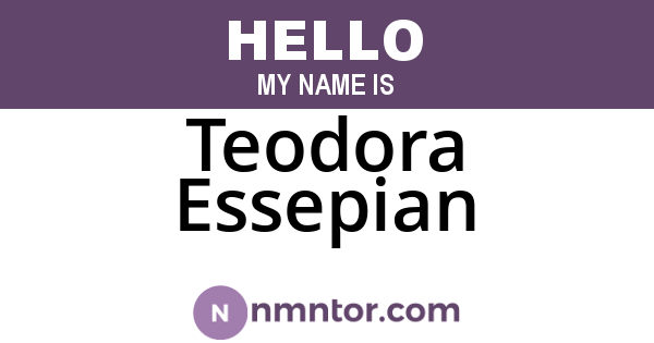 Teodora Essepian