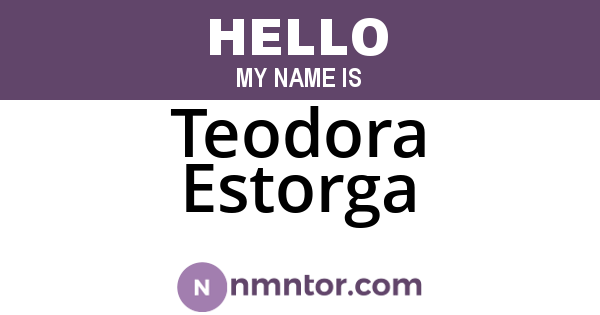 Teodora Estorga
