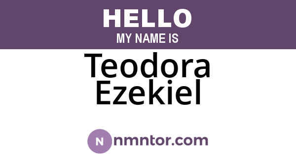 Teodora Ezekiel