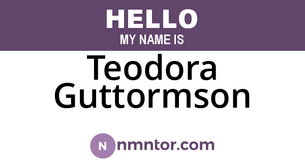 Teodora Guttormson