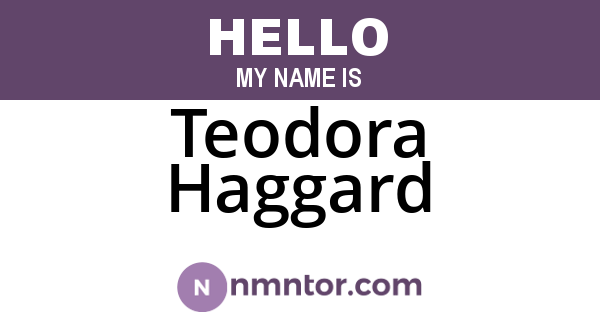Teodora Haggard