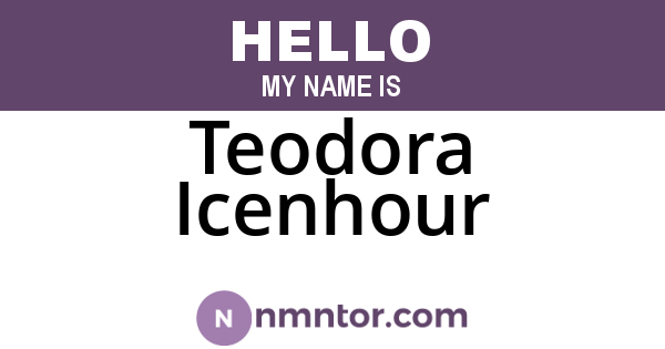 Teodora Icenhour