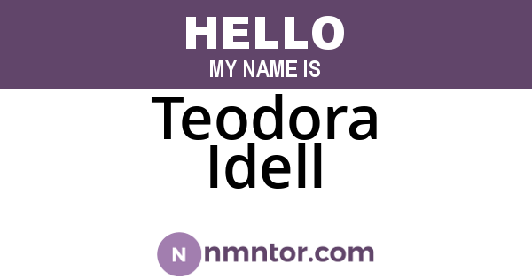 Teodora Idell