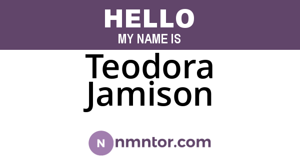 Teodora Jamison