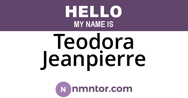 Teodora Jeanpierre